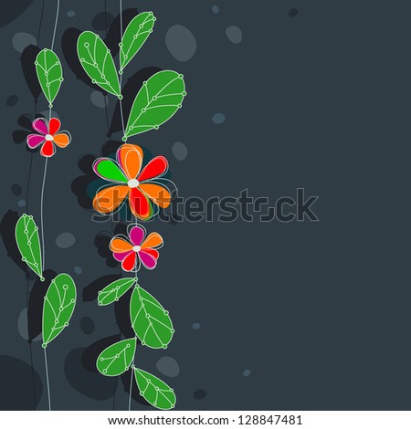 floral background, rasterized vector. You can find also vector file in my portfolio.
