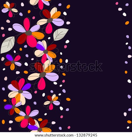 colorful seamless floral background, rasterized vector. Vector file is also available in my portfolio.