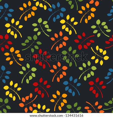 seamless leaves, rasterized vector. Vector file is also in my portfolio.