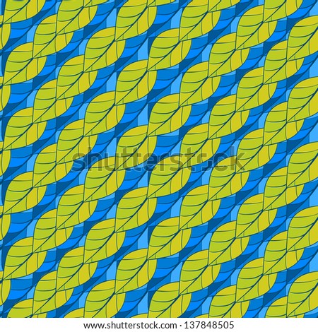 colorful striped seamless leaves, rasterized vector. Vector file is also available in my portfolio.