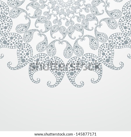 gentle gray paisley background, rasterized vector. Vector file is also in my portfolio.