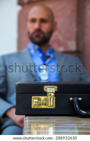 Handbag and Business Man Blurry
