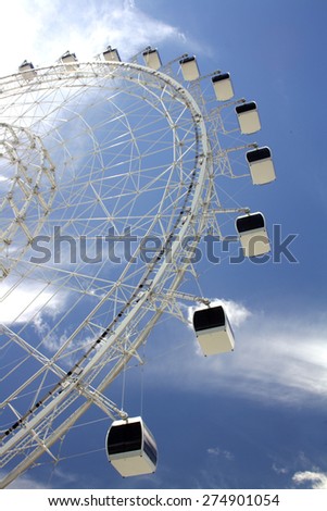 ORLANDO, FL - MAY 2: The Orlando Eye, Orlando\'s newest attraction, on May 2, 2015, two days before opening to the public.  It offers a view of Orlando from 400 feet in the air.
