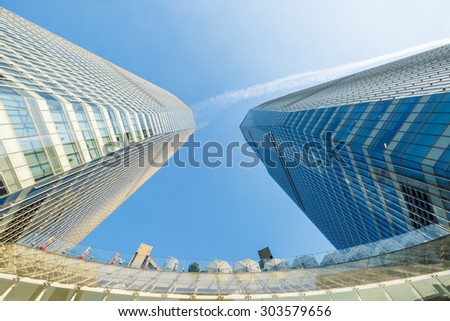 Shanghai, China - July 30, 2015:The Shanghai ifc mall Building scenery, it is a famous landmarks in Shanghai.