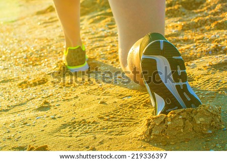 athlete running sport feet on trail healthy lifestyle fitness