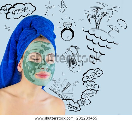 woman with mask on her face thinking about their dreams
