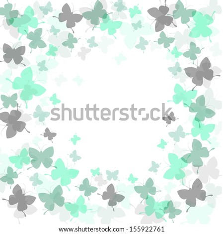 gentle background with butterflies