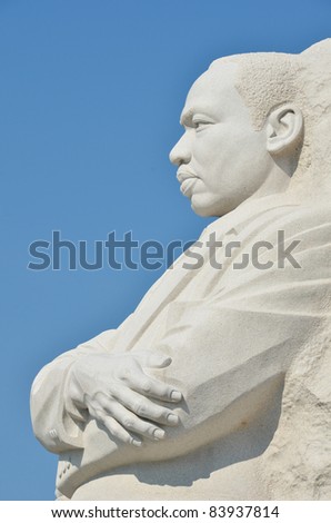 Martin Luther King Monument in Washington DC, USA - Close-up