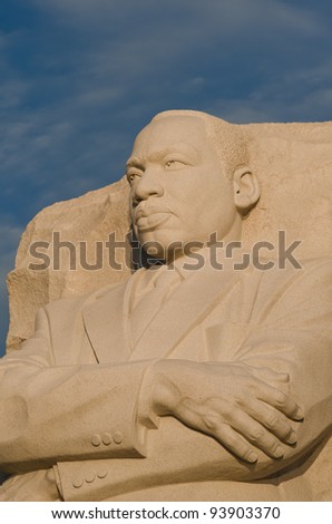 Martin Luther King Memorial in Washington DC, United States