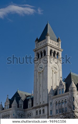 Old Post Office tower in Washington DC, United States