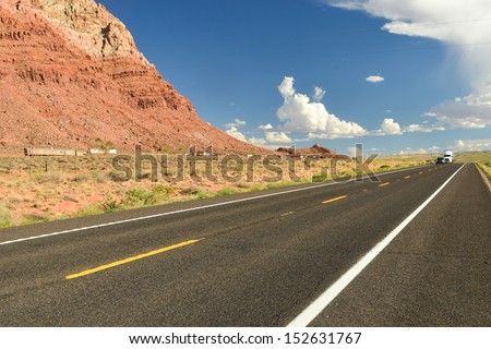 Scenic road to Grand Canyon