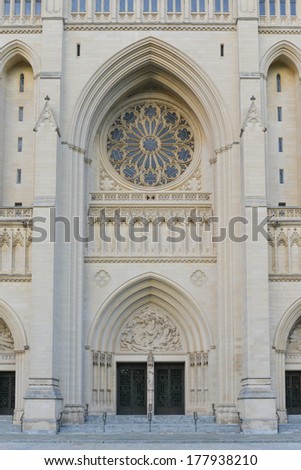 National Cathedral main gate, Washington DC United States