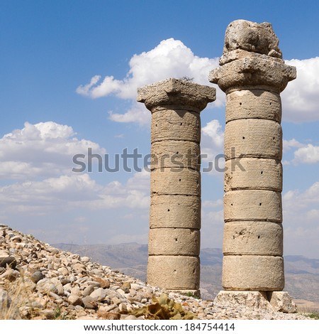 Nemrut mount, Turkey - Ancient reminiscents representing the gods of the Kommagene kingdom