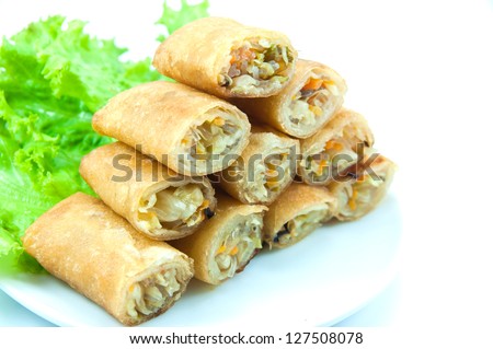Spring roll is a snack you can eat when you  hungry