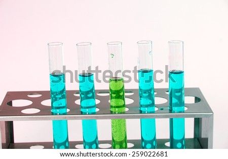 Lab glassware in chemical laboratory