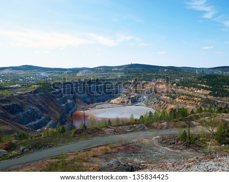 Open pit mining of iron ore