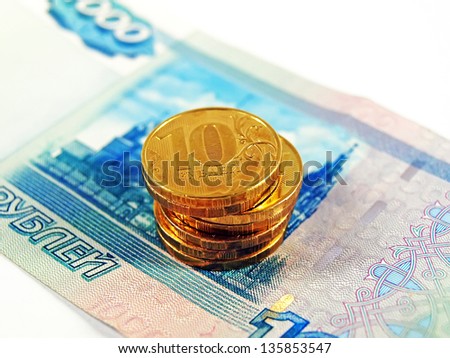 Gold coins and Ã?Â�Ã?Âºussian one thousand rubles