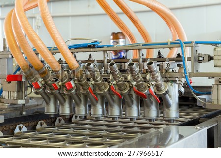 Automatic production line of ice cream