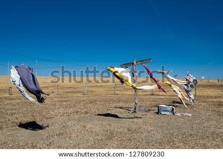 Clothes Dryer in the desert