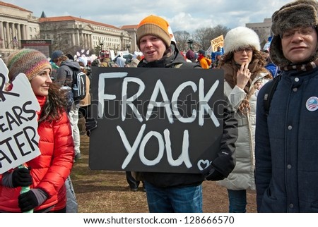 Washington, Dc-February 17: A Young Man Journeys To The Nations Capital To Participate In The Largest Rally On Global Warming In Us History On February 17, 2013 In Washington, Dc.