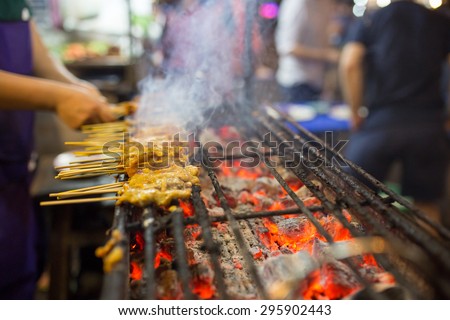 Thai street food BBQ