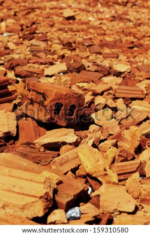 brown brick for construction background texture
