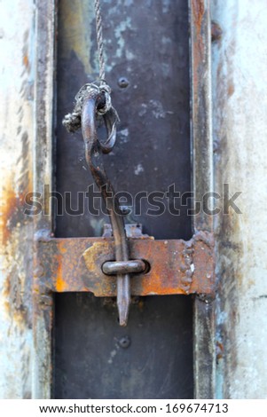 Vintage door - old wood door