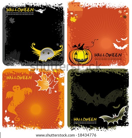 stock vector Halloween backgrounds set To see similar please VISIT MY 