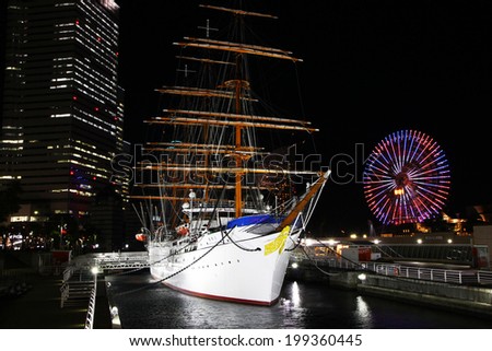 YOKOHAMA CIRCA NOVEMBER 2013 - The second biggest city in Japan and one of the main touristic attractions of Yokohama.