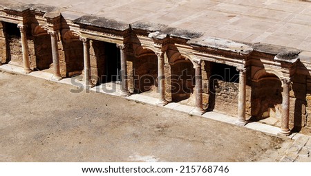 Ruins of the ancient buildings of the ancient civilization .