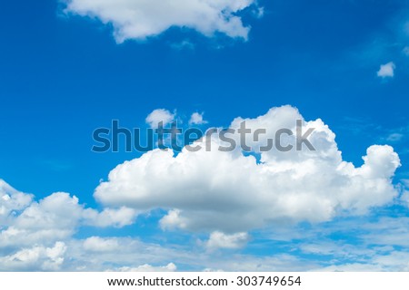 Blue sky with clouds / background / clouds