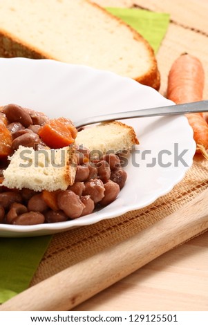 dish of beans