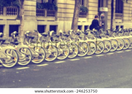 France blur background bicycle