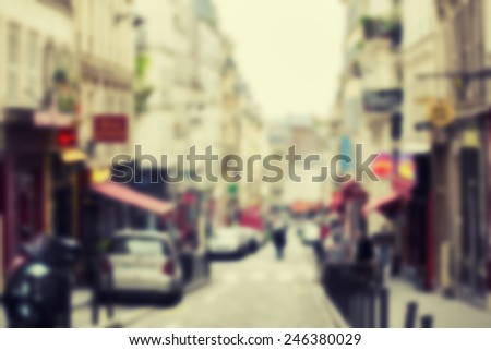 France background blur street