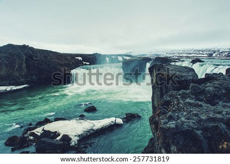 Iceland nature landscape waterfall