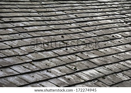 Old Gray Slate Roof