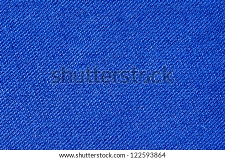 Blue cotton fabric texture background.