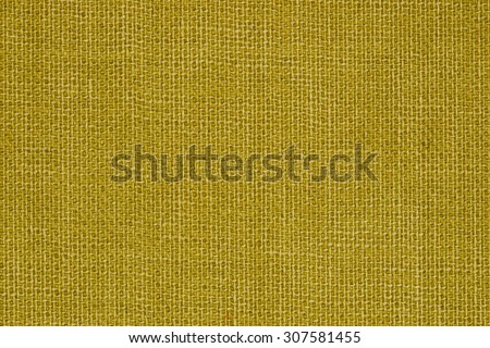 Yellow linen texture closeup photo background.