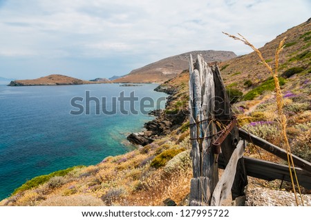 Old Ladder to Old Pasture at Greek Coastline