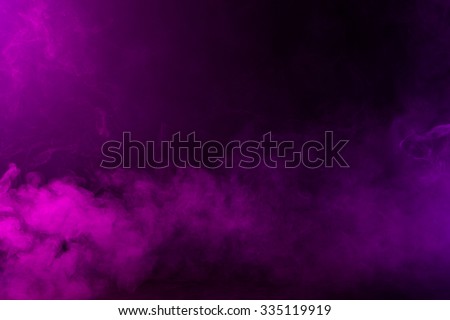 Swirling pink/magenta/purple fog on hazy dark background.