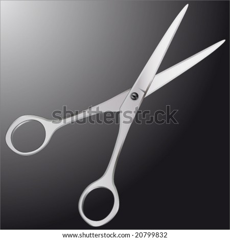 Clip Art Hair Scissors. stock vector : hair shears,