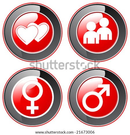 Love, Man, Woman, Dating Agency, Dating Service, Buttons - More