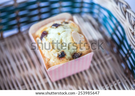 small hand made cakes with natural light with selective focus