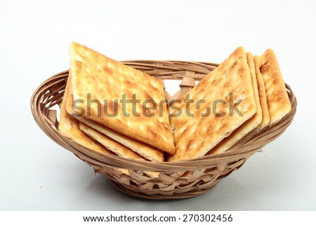 cracker biscuit isolated on white background. suitable to the product by onions, health campaigns, restaurants, grocery stores selling fresh produce and products biscuit