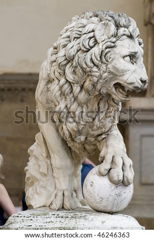 Lion Statue in Florence,Italy