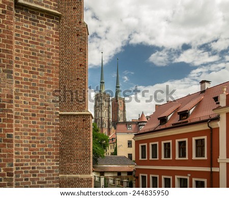 Cathedral of St. John the Baptist, The building was built in the Gothic style and is the first Gothic church in Wroclaw