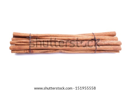 Cinnamon sticks  tied by rope