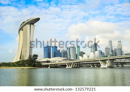 SINGAPORE - MARCH 08: Singapore panorama on March 08, 2013 in Singapore. Singapore has long been recognized as one of the best cities for business.