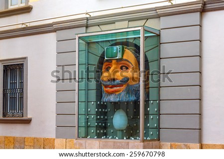 Figueres, Spain - June 17, 2014: Dali Museum in Figueres. Museum was opened on September 28, 1974 and houses largest collection of works by Salvador Dali.