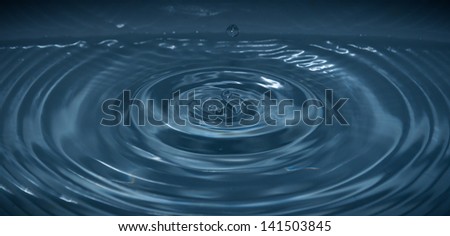 image is stop motion of drop water
